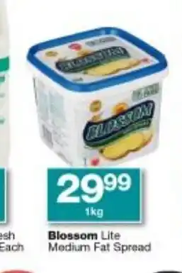 Checkers Blossom Lite Medium Fat Spread 1kg offer
