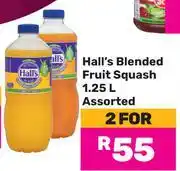 Game Hall's Blended Fruit Squash Assorted-For 2 x 1.25L offer