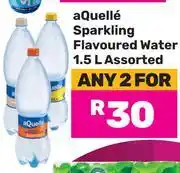 Game Aquelle Sparkling Flavoured Water Assorted-For 2 x 1.5L offer