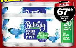 Choppies Butterfly Mini Toilet Rolls offer