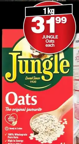 Choppies Jungle Oats offer