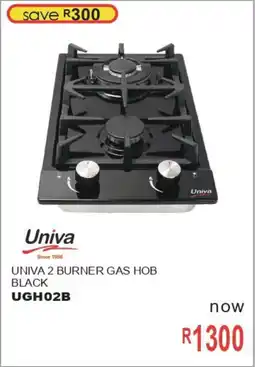 Furn 4 U Univa 2 burner gas hob black offer