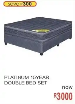 Furn 4 U Platinum 15year double bed set offer