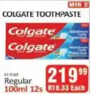KitKat Cash and Carry Colgate Toothpaste Regular offer