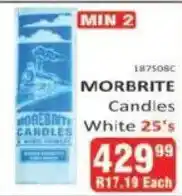 KitKat Cash and Carry Morbrite candles white offer