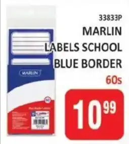KitKat Cash and Carry Marlin labels school blue border offer