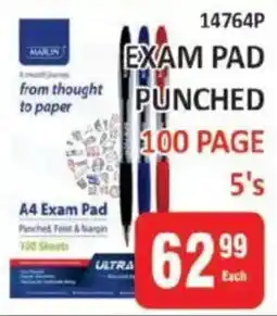 KitKat Cash and Carry Marlin exam pad punched offer