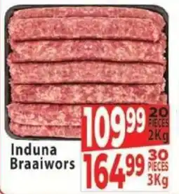 Supa Store Induna Braaiwors offer