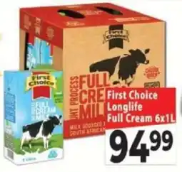 Supa Store First Choice Longlife Full Cream offer