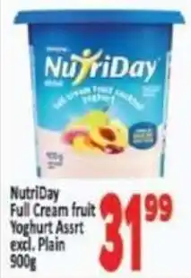 Supa Store NutriDay Full Cream Fruit Yoghurt offer