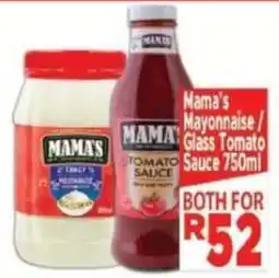 Supa Store Mama's Mayonnaise/ Glass Tomato Sauce offer