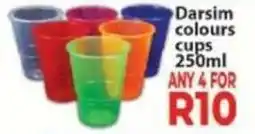 Supa Store Darsim colours cups offer