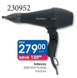 Clicks Safeway 2000 Watt ProStyle Hairdryer offer