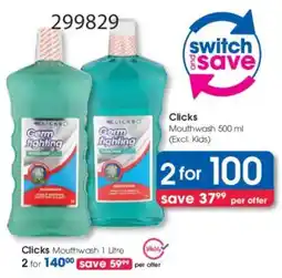 Clicks Clicks Mouthwash offer