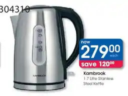 Clicks Kambrook Stainless Steel Kettle offer