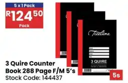 Africa Cash and Carry 3 Quire Counter Book 288 Page F/M offer