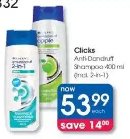 Clicks Clicks Anti-Dandruff Shampoo offer