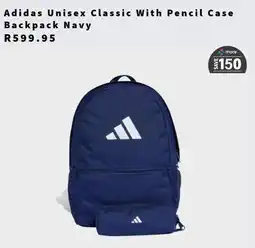 Tekkie Town Adidas Unisex Classic With Pencil Case Backpack Navy offer