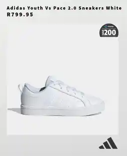 Tekkie Town Adidas Youth Vs Pace 2.0 Sneakers White offer
