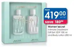 Clicks Women'secret Intimate Daydream Gift Set offer