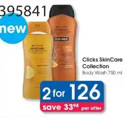 Clicks Clicks SkinCare Collection Body Wash offer