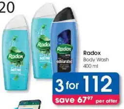 Clicks Radox Body Wash offer