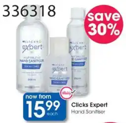 Clicks Clicks Expert Hand Sanitiser offer