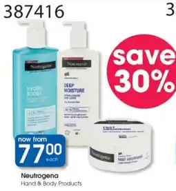 Clicks Neutrogena Hand & Body Products offer