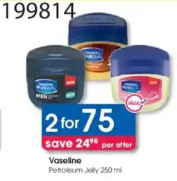 Clicks Vaseline Petroleum Jelly offer
