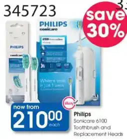Clicks Philips Sonicare 6100 Toothbrush and Replacement Heads offer