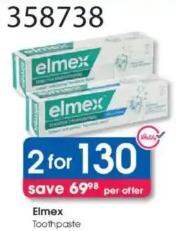 Clicks Elmex Toothpaste offer