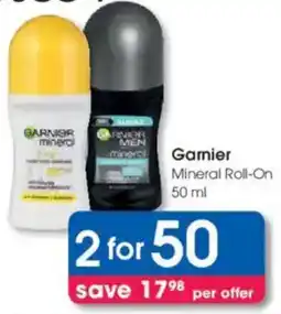 Clicks Garnier Mineral Roll-On offer