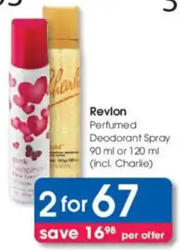 Clicks Revlon Perfumed Deodorant Spray offer