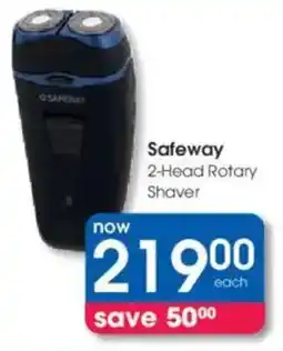 Clicks Safeway 2-Head Rotary Shaver offer