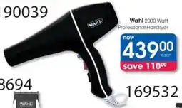Clicks Wahl 2000 Watt Professional Hairdryer offer