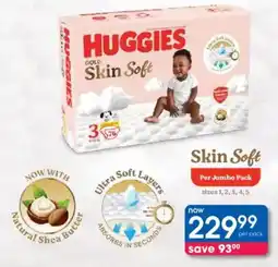 Clicks Huggies Skin Soft Jumbo Pack offer