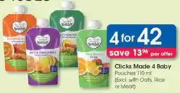 Clicks Clicks Made 4 Baby Pouches offer