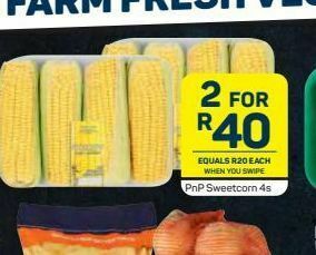 Pick n Pay Sweetcorn prepacks 2 offer