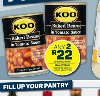 Pick n Pay Koo baked beans in tomato sauce 2 offer
