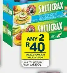 Pick n Pay Bakers salticrax salted crackers 2 offer