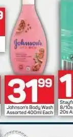 Pick n Pay Johnson's baby wash offer