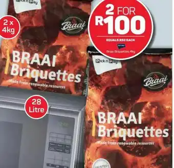 Pick n Pay Braai briquettes 2 offer