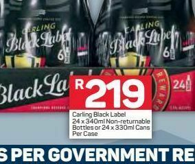 Carling beer