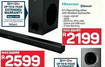 Pick n Pay Hypermarket Hisense soundbar offer