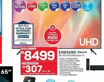Pick n Pay Hypermarket Samsung 50" uhd tv offer