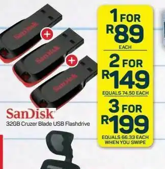 Pick n Pay Hypermarket Sandisk 32gb cruzer glide usb flash drive 3.0 3 offer
