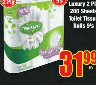 Boxer Twinsaver toilet rolls offer
