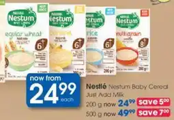 Clicks Nestle Nestum Baby Cereal Just Add Milk offer