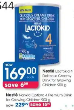 Clicks Nestlé Lactokid 4 Delicious Creamy Drink for Growing Children offer