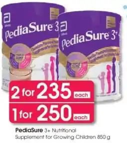 Clicks PediaSure 3+ Nutritional Supplement for Growing Children offer